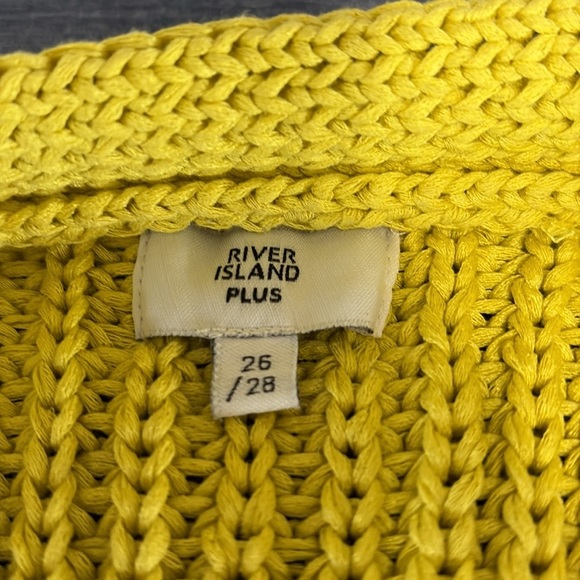 Women’s Size 26/28 River Island Yellow Cardigan - Picture 3 of 6